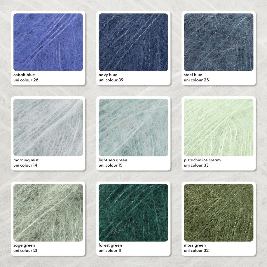 DROPS Brushed Alpaca Silk 01 off white | Knitting yarn shop / dzijas veikals