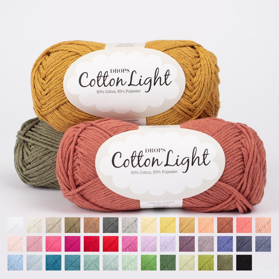 DROPS Cotton Light 01 off white | Knitting yarn shop / dzijas veikals