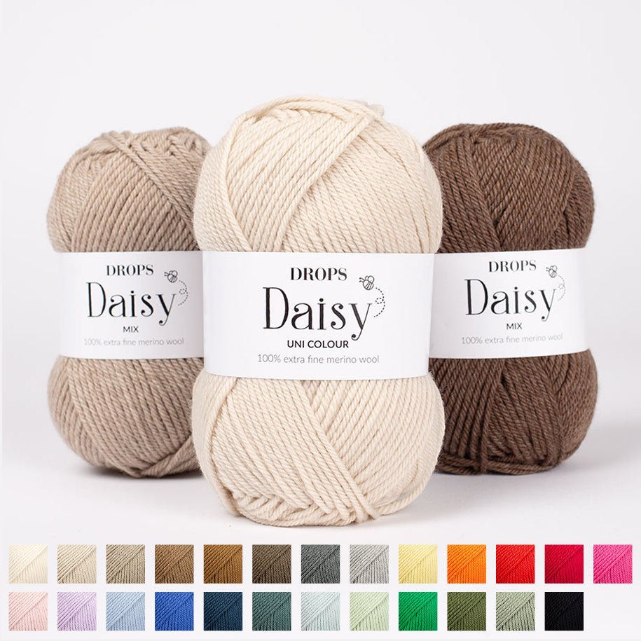 DROPS Daisy 01 off white | Knitting yarn shop / dzijas veikals