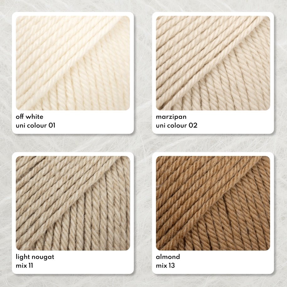 DROPS Daisy 01 off white | Knitting yarn shop / dzijas veikals