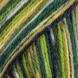 DROPS Fabel FABEL PRINT 542 green | Knitting yarn shop / dzijas veikals