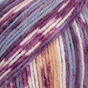 DROPS Fabel FABEL PRINT 904 lavender | Knitting yarn shop / dzijas veikals