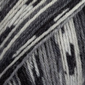 DROPS Fabel FABEL PRINT 905 salt and pepper | Knitting yarn shop / dzijas veikals