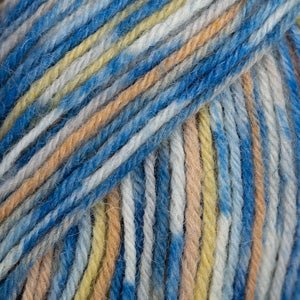 DROPS Fabel FABEL PRINT 910 sea mist | Knitting yarn shop / dzijas veikals