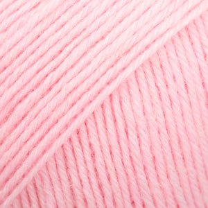 DROPS Fabel FABEL UNI COLOUR 120 baby pink | Knitting yarn shop / dzijas veikals