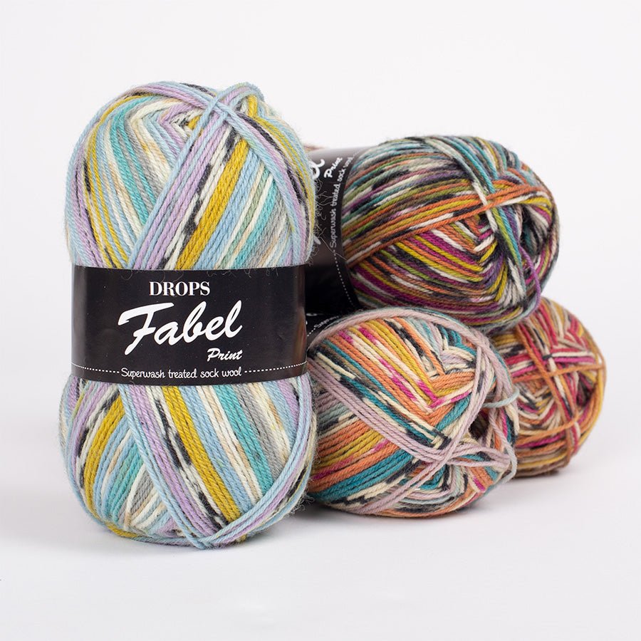 DROPS Fabel FABEL UNICOLOR 100 off white | Knitting yarn shop / dzijas veikals