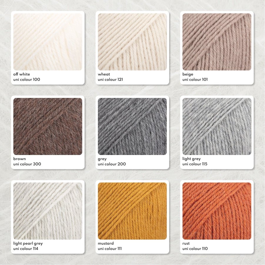 DROPS Fabel FABEL UNICOLOR 100 off white | Knitting yarn shop / dzijas veikals