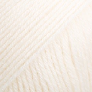 DROPS Fabel FABEL UNICOLOR 100 off white | Knitting yarn shop / dzijas veikals