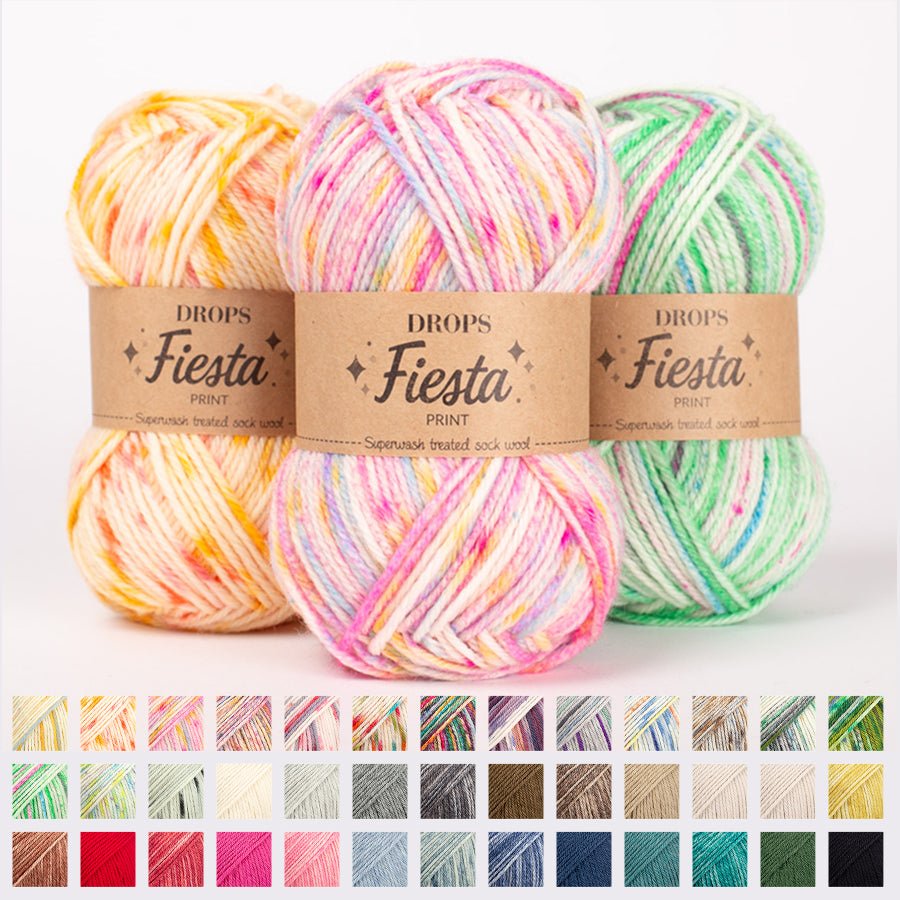 DROPS Fiesta 01 off white | Knitting yarn shop / dzijas veikals