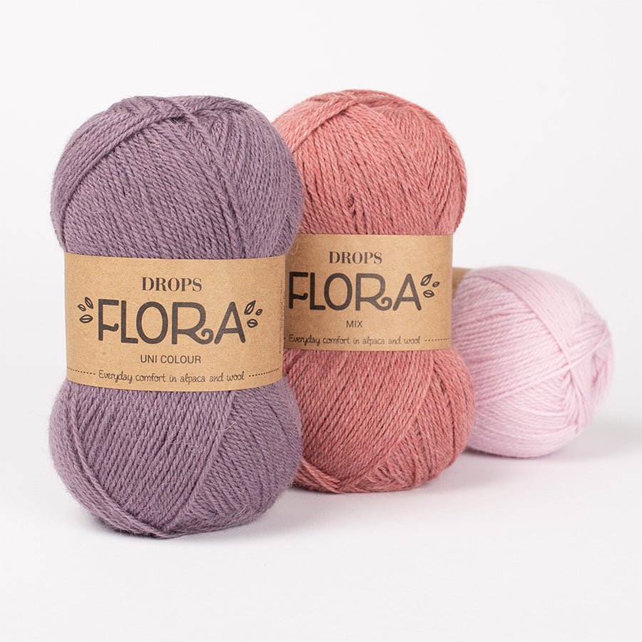 DROPS Flora 01 off white | Knitting yarn shop / dzijas veikals