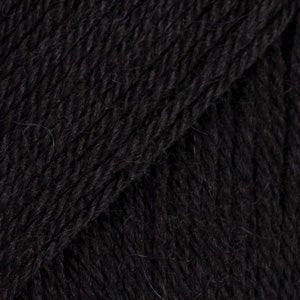 DROPS Flora 06 black | Knitting yarn shop / dzijas veikals