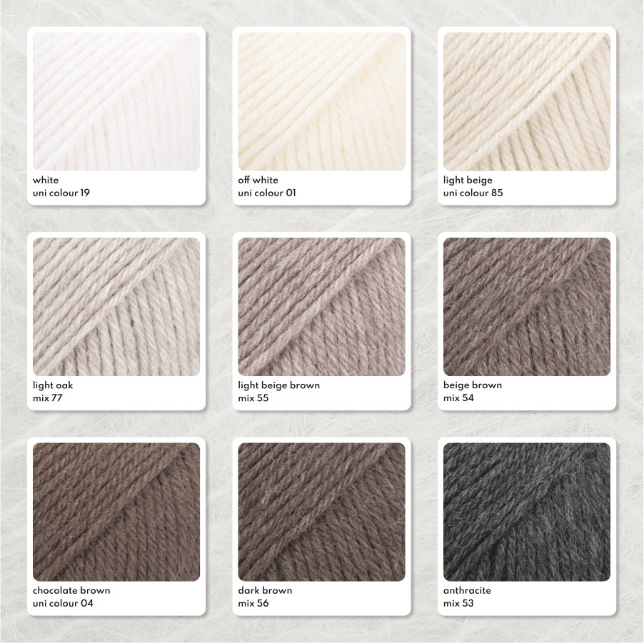 DROPS KARISMA KARISMA UNICOLOR 01 off white | Knitting yarn shop / dzijas veikals