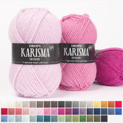 DROPS KARISMA KARISMA UNICOLOR 01 off white | Knitting yarn shop / dzijas veikals