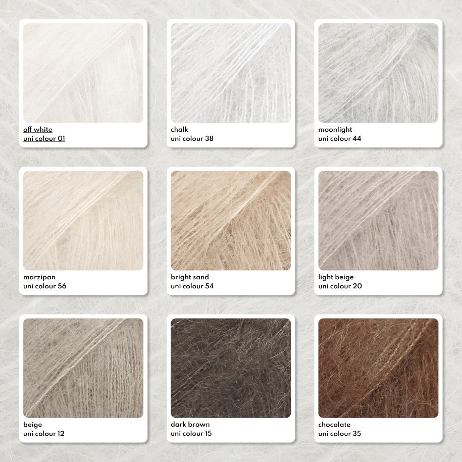 DROPS Kidsilk 01 off white | Knitting yarn shop / dzijas veikals