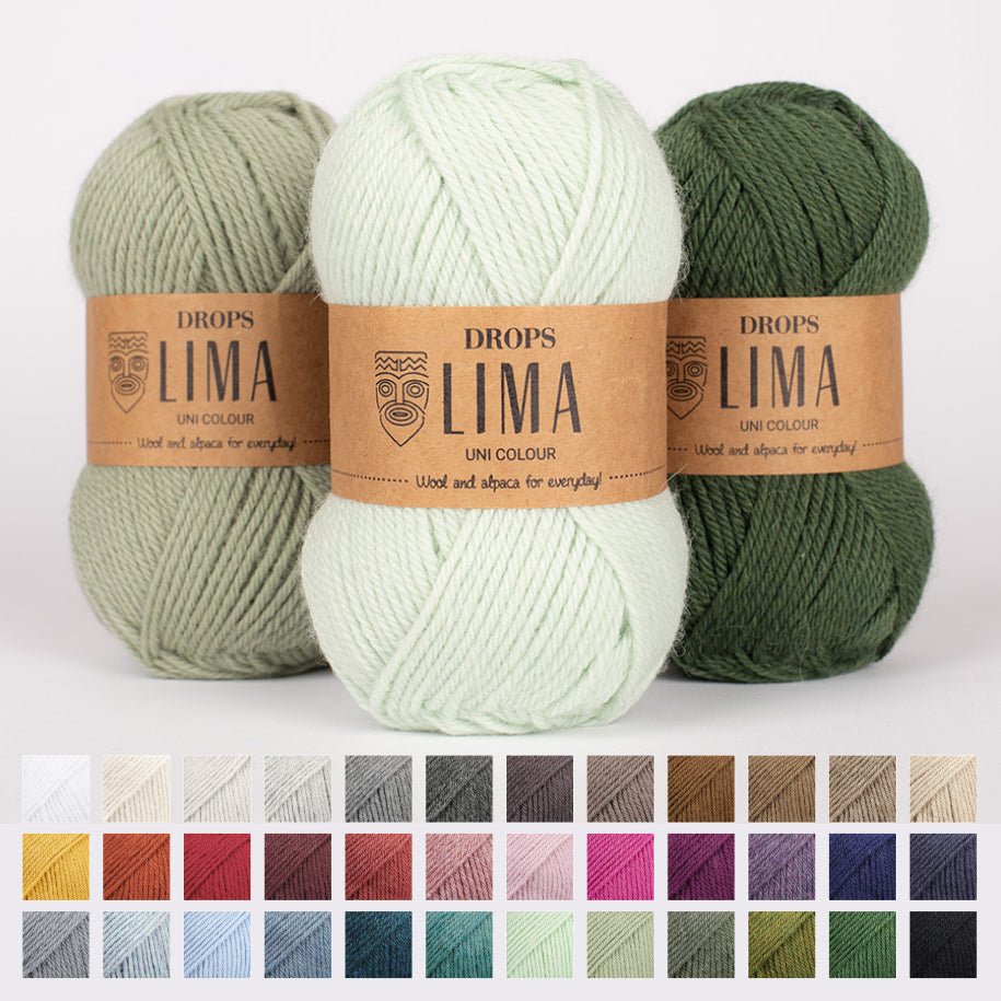 DROPS Lima LIMA UNI COLOUR 0100 off white | Knitting yarn shop / dzijas veikals