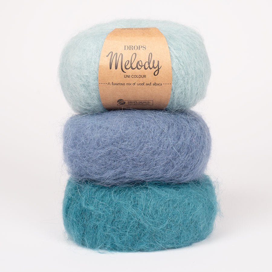 DROPS Melody MELODY UNI COLOUR 01 off white | Knitting yarn shop / dzijas veikals
