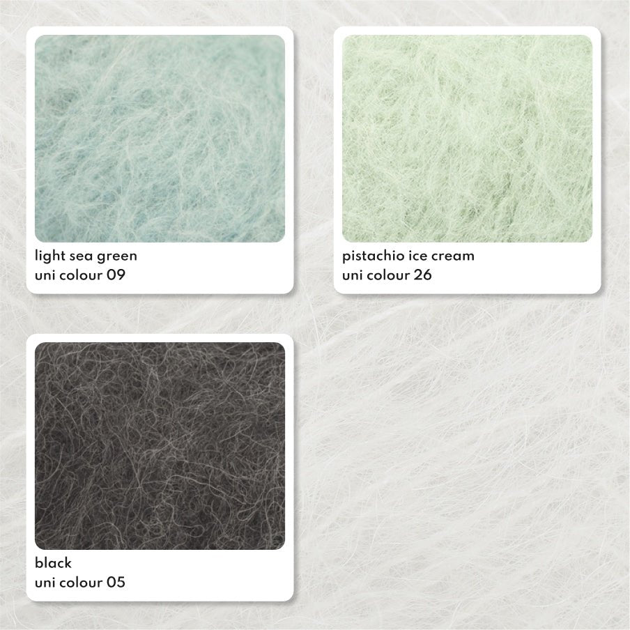 DROPS Melody MELODY UNI COLOUR 01 off white | Knitting yarn shop / dzijas veikals