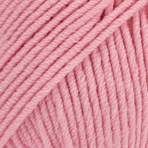 DROPS MerinoExtrafine MERINO EXTRA FINE UNI COLOUR 25 pink | Knitting yarn shop / dzijas veikals