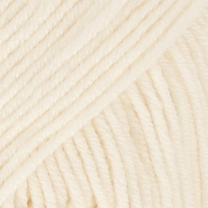 DROPS MerinoExtrafine MERINO EXTRA FINE UNICOLOR 01 off white | Knitting yarn shop / dzijas veikals
