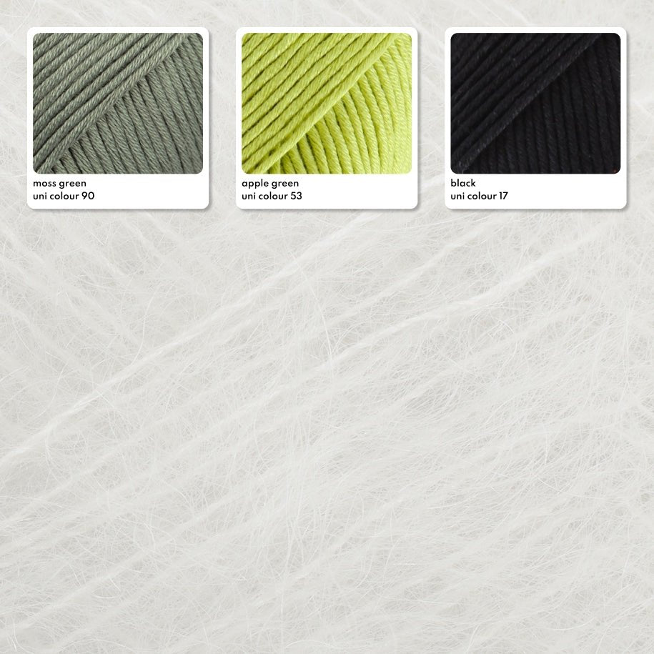 DROPS Muskat MUSKAT UNI COLOUR 01 light blue purple | Knitting yarn shop / dzijas veikals