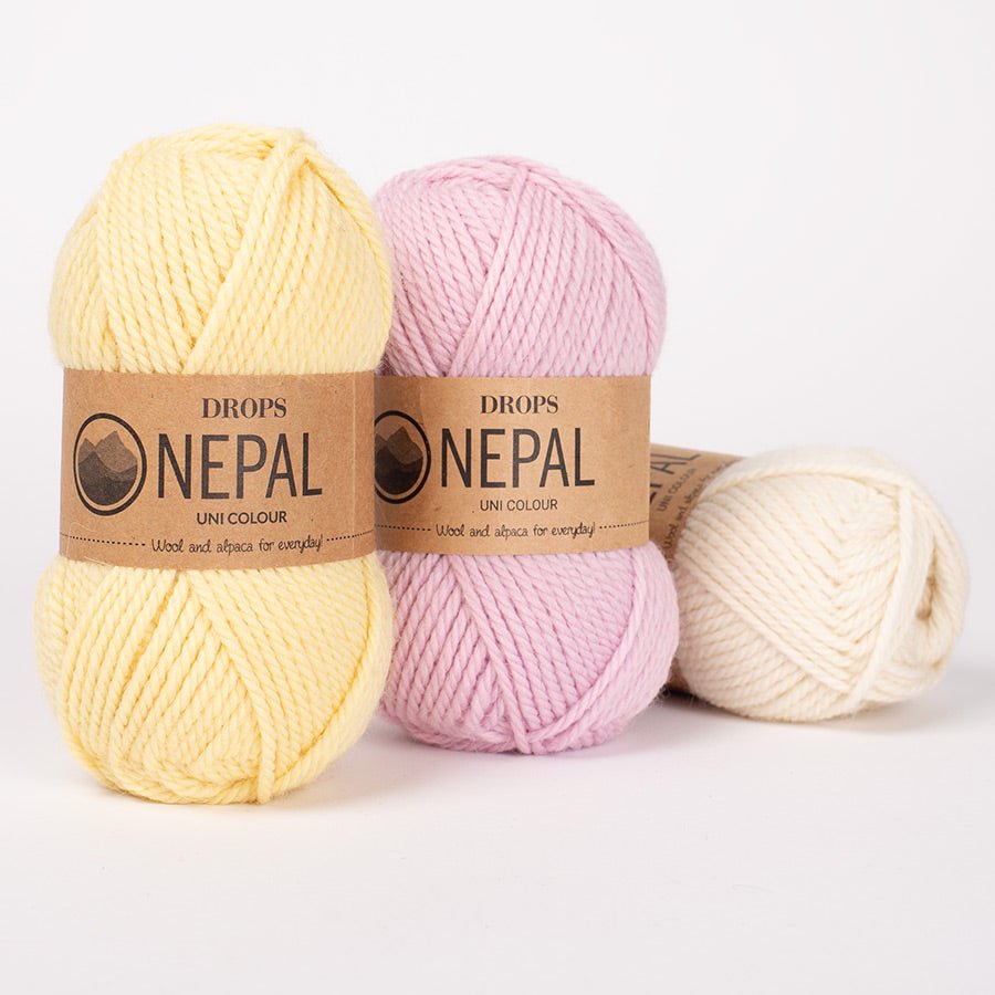 DROPS Nepal NEPAL UNICOLOR 0100 off white | Knitting yarn shop / dzijas veikals