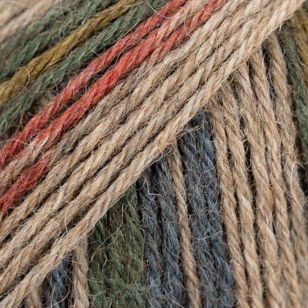DROPS Nord alpaca and wool blend fingering-weight yarn 103 print forest walk print | Knitting yarn shop / dzijas veikals
