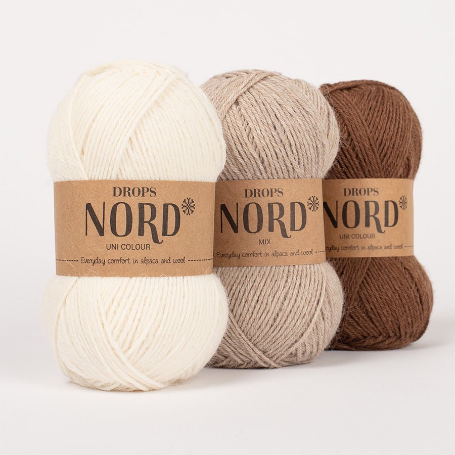DROPS Nord NORD UNI COLOUR 01 off white | Knitting yarn shop / dzijas veikals