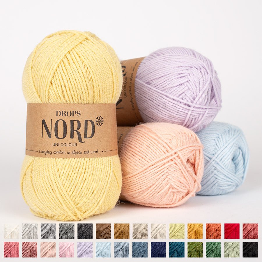 DROPS Nord NORD UNI COLOUR 01 off white | Knitting yarn shop / dzijas veikals