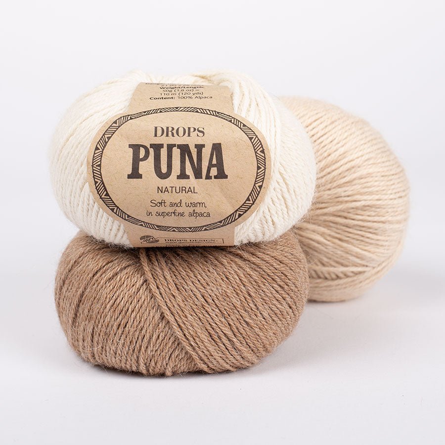 DROPS Puna PUNA NATURAL 01 off white | Knitting yarn shop / dzijas veikals