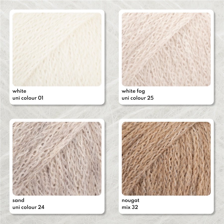 DROPS Sky 01 white | Knitting yarn shop / dzijas veikals