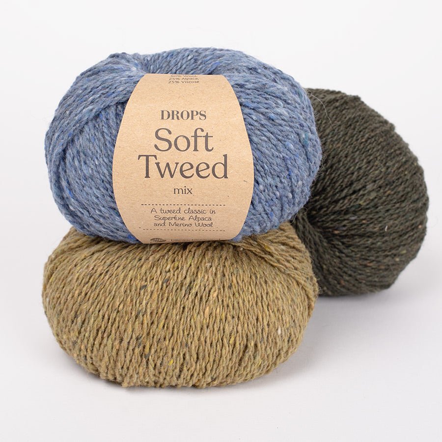 DROPS SOFT TWEED 20 salt and pepper | Knitting yarn shop / dzijas veikals