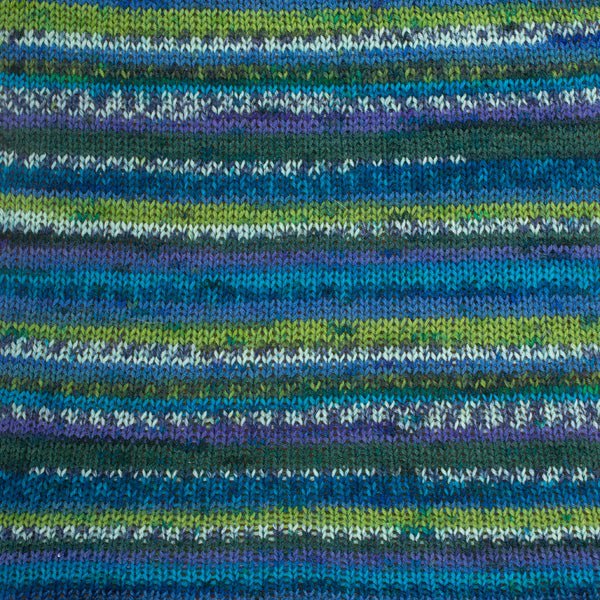FABEL PRINT 677 green/turquoise | Knitting yarn shop / dzijas veikals