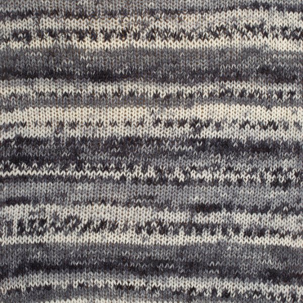FABEL PRINT 905 salt and pepper | Knitting yarn shop / dzijas veikals