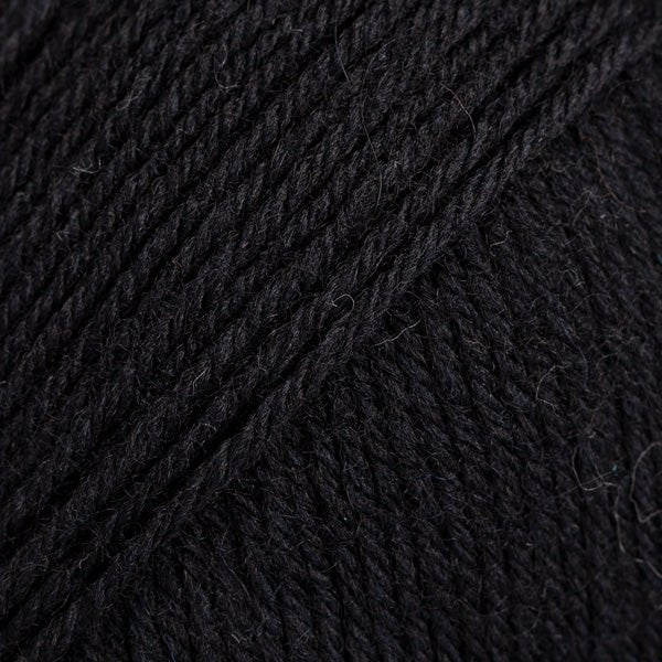 FABEL UNI COLOUR 400 black | Knitting yarn shop / dzijas veikals
