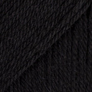 FLORA UNI COLOUR 06 black | Knitting yarn shop / dzijas veikals