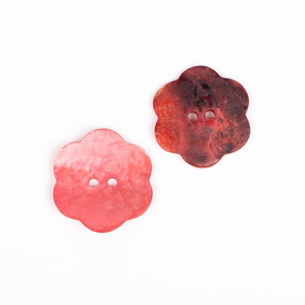 Flower (red) 25mm 604 | Knitting yarn shop / dzijas veikals