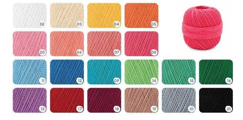 GrÜndl Häkelgarn 10 01 | Knitting yarn shop / dzijas veikals