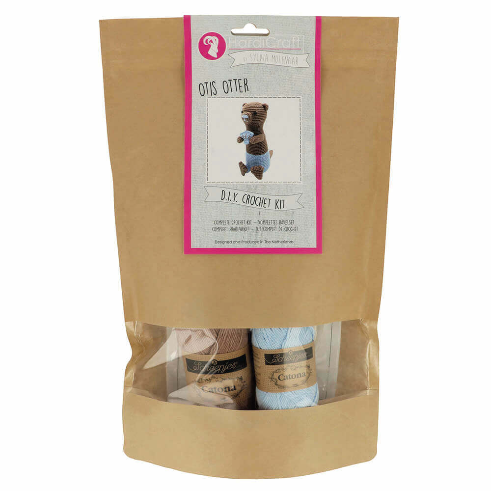 HardiCraft Crochet amigurumi kit Otis Otter | Knitting yarn shop / dzijas veikals