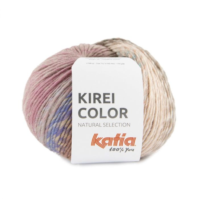 Katia Kirei Color Yarn – 100% Superwash Merino Wool with Striped Effect KIREI COLOR 353 | Knitting yarn shop / dzijas veikals