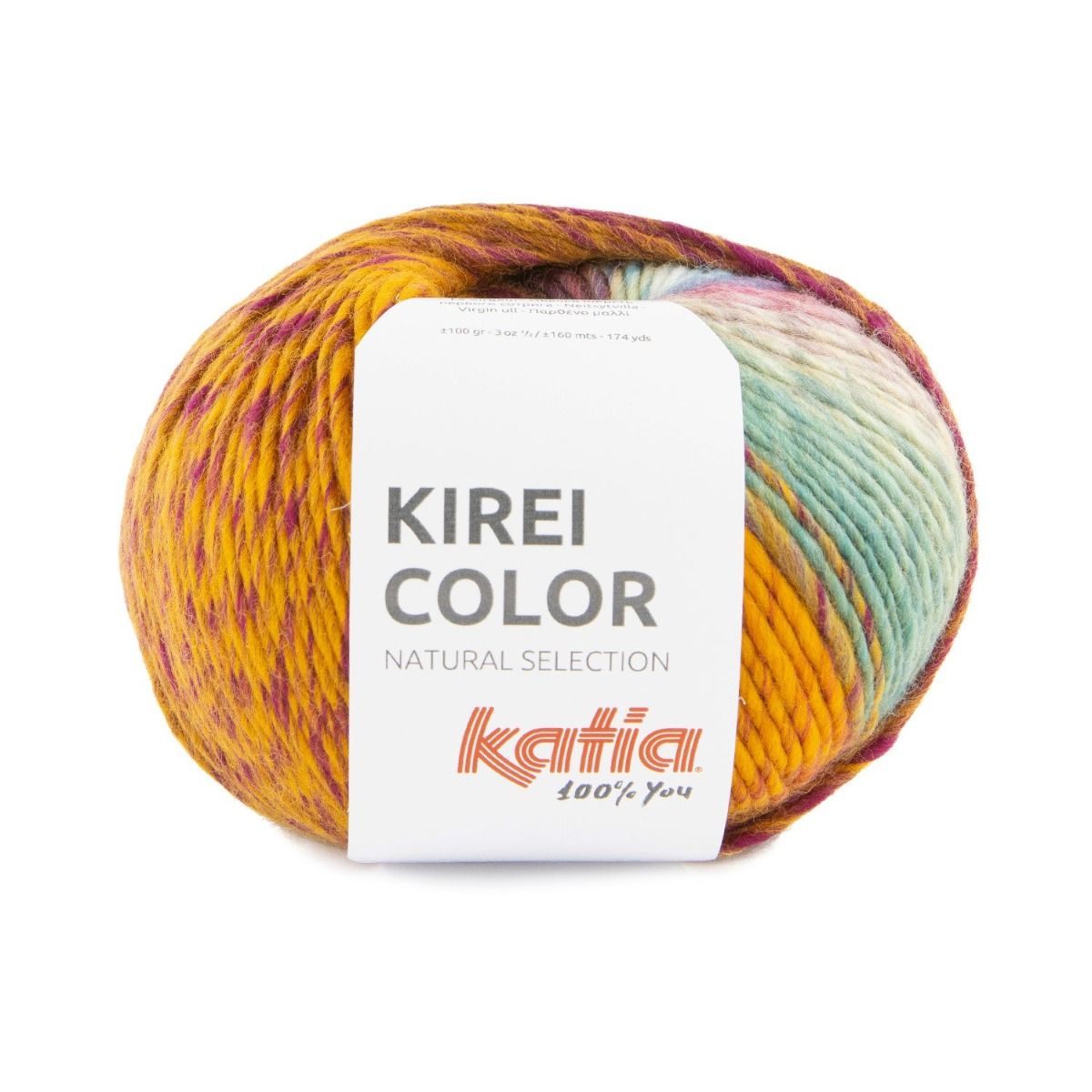Katia Kirei Color Yarn – 100% Superwash Merino Wool with Striped Effect KIREI COLOR 354 | Knitting yarn shop / dzijas veikals