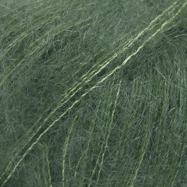 KID - SILK UNI COLOUR 19 dark green | Knitting yarn shop / dzijas veikals
