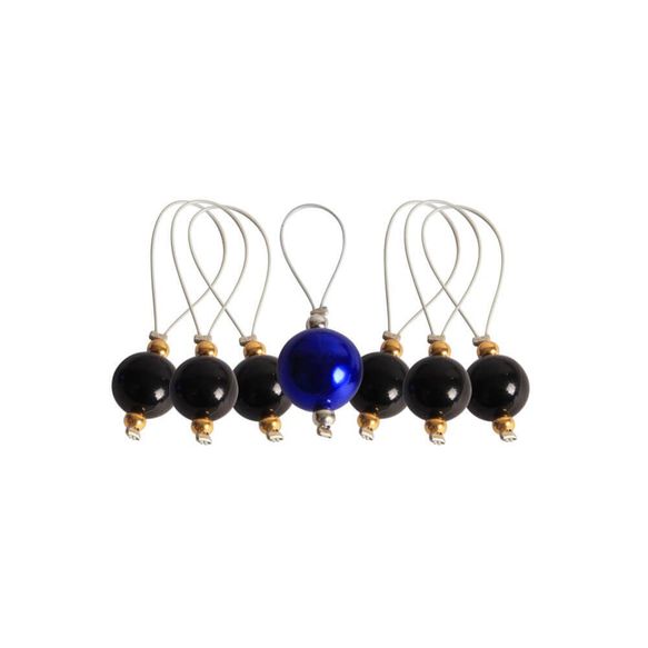 KnitPro Bead Stitch markers - 1x7pcs Midnight Beauty | Knitting yarn shop / dzijas veikals