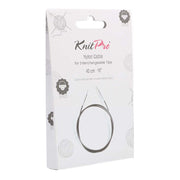 KnitPro Cable black, available in different lengths (40, 60, 80, 100, 120, 150 cm) 40 | Knitting yarn shop / dzijas veikals