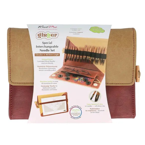 KnitPro Ginger Regal Set Special – 10cm (4”) Interchangeable Circular Needles | Knitting yarn shop / dzijas veikals