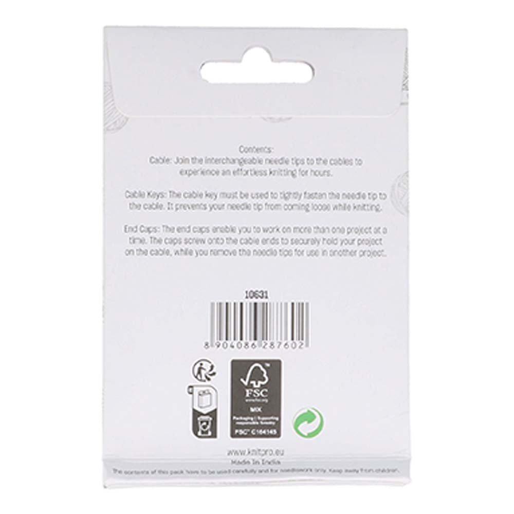 KnitPro Interch. cable for circular needle 100 | Knitting yarn shop / dzijas veikals