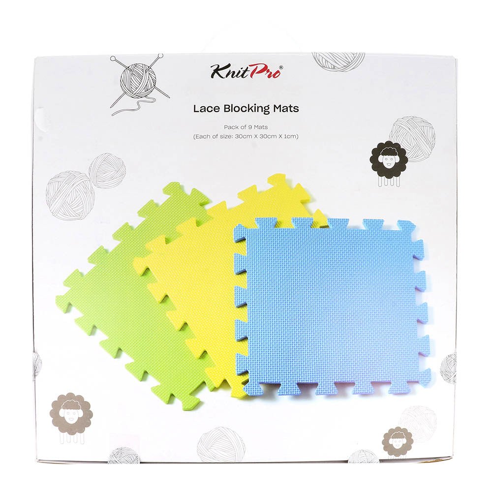 KnitPro Lace blocking mats 30x30x1cm | Knitting yarn shop / dzijas veikals
