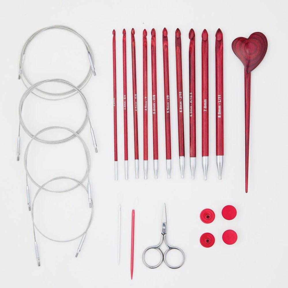 KnitPro Limited edition tunisian crochethookset Amore | Knitting yarn shop / dzijas veikals