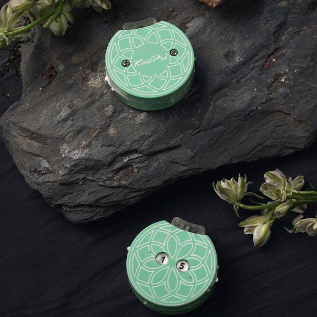 KnitPro MIndful row counter teal | Knitting yarn shop / dzijas veikals