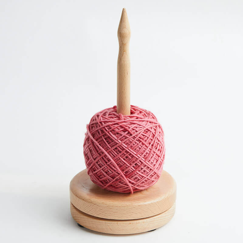 KnitPro Natural wooden yarn dispenser | Knitting yarn shop / dzijas veikals