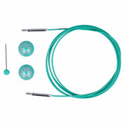 KnitPro Swivel 360° Interchangeable Cable – flexible stainless steel cable with 360° swivel for smooth knitting 40 | Knitting yarn shop / dzijas veikals